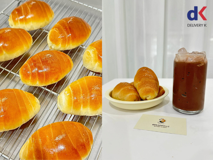 Bánh mì muối signature tại Breadmilli Bakery & Coffee