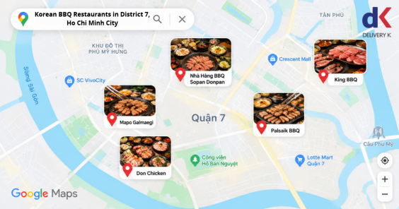 Korean BBQ restaurants in District 7